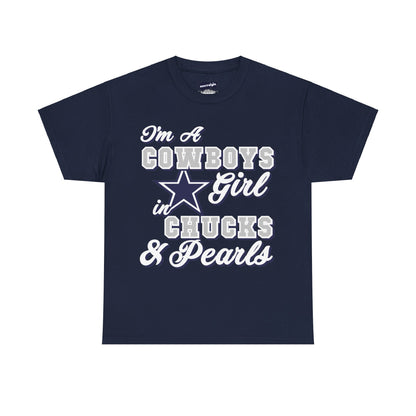 Dallas Football Chucks and Pearls Tee