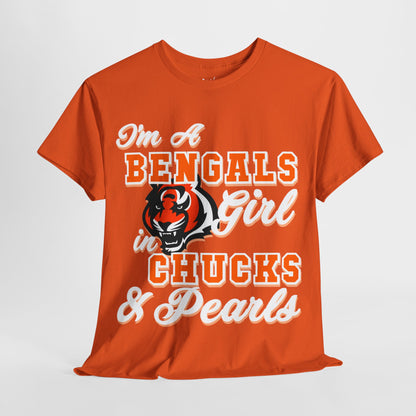 Cincinnati Football Inspired Chucks and Pearls Shirt