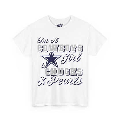 Dallas Football Chucks and Pearls Tee