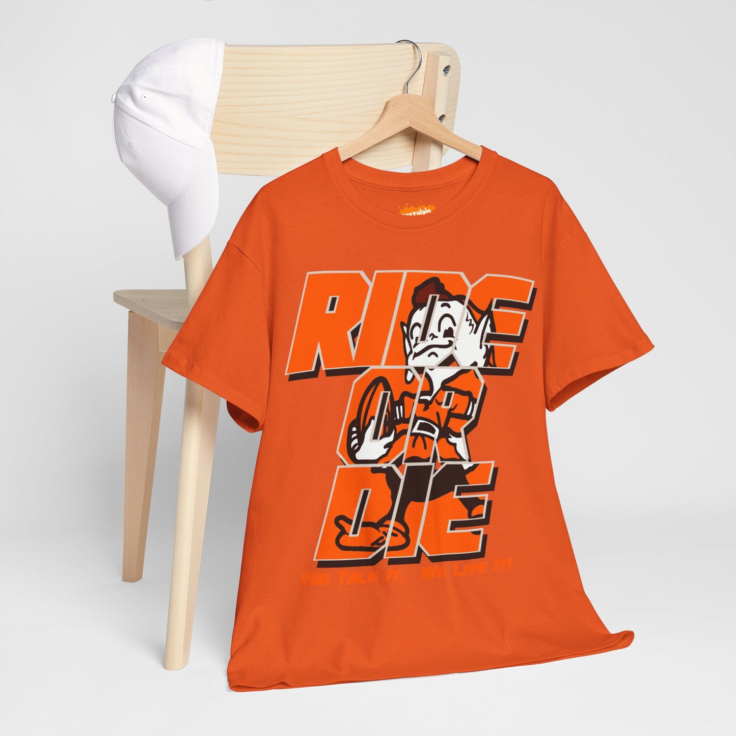 Cleveland Football Inspired Ride or Die Tee