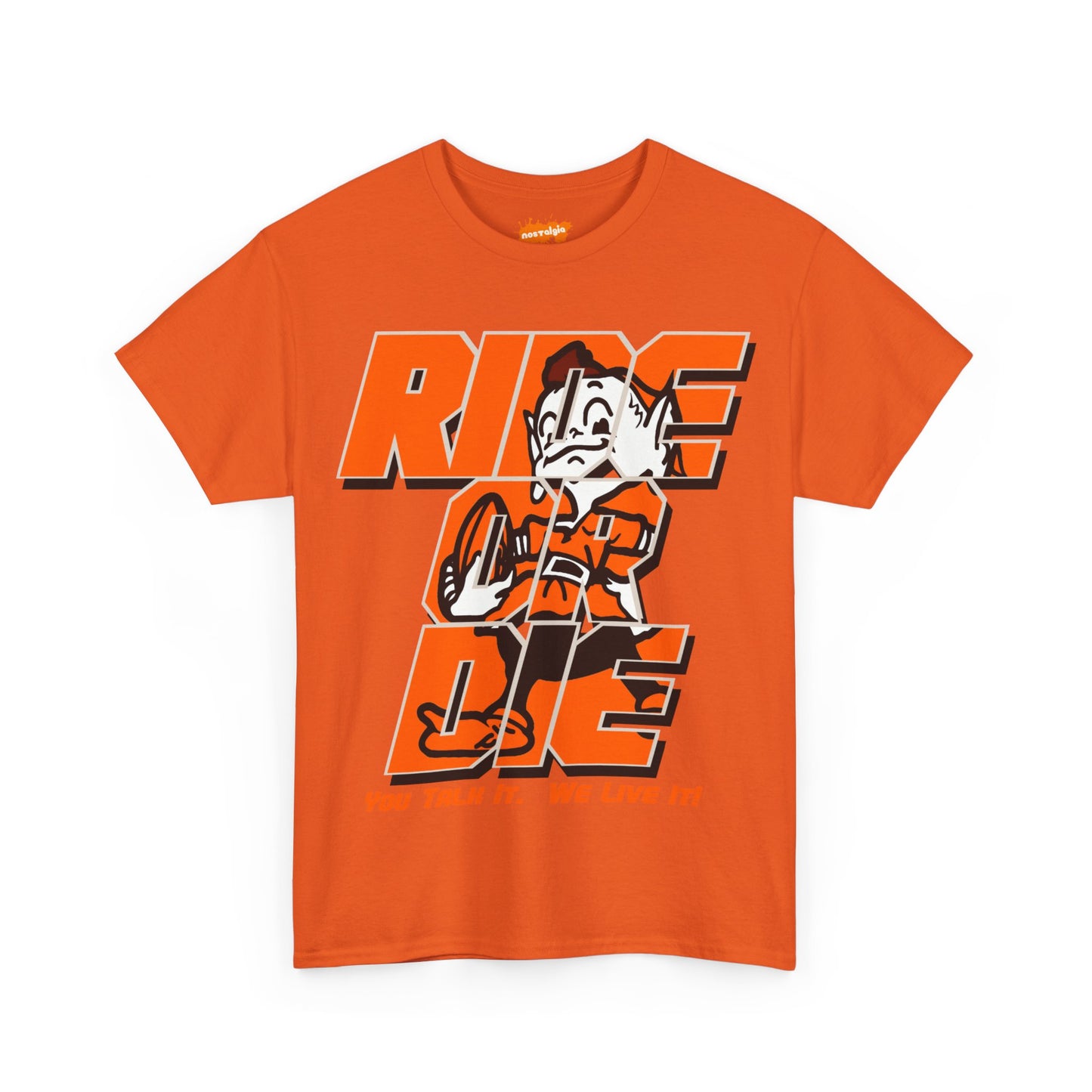 Cleveland Football Inspired Ride or Die Tee