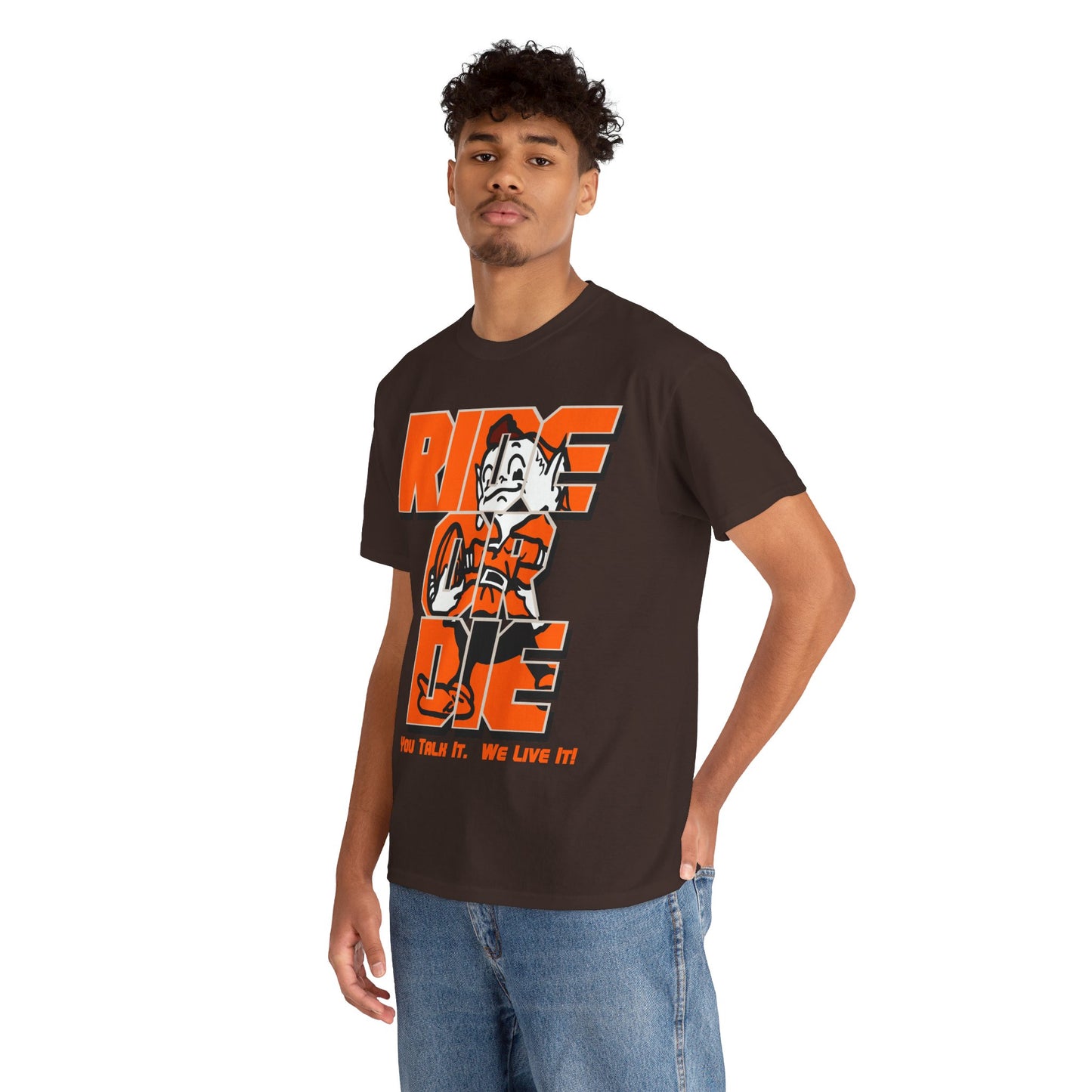 Cleveland Football Inspired Ride or Die Tee