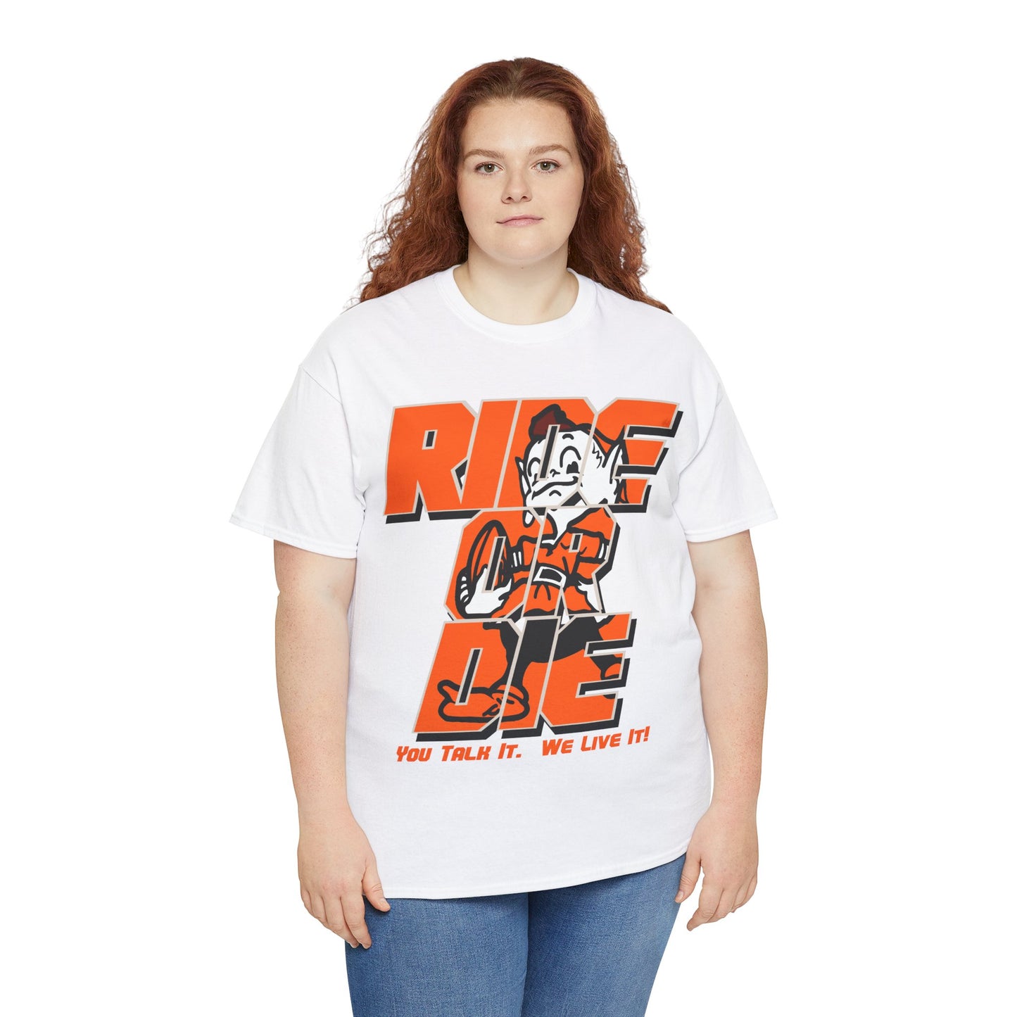 Cleveland Football Inspired Ride or Die Tee