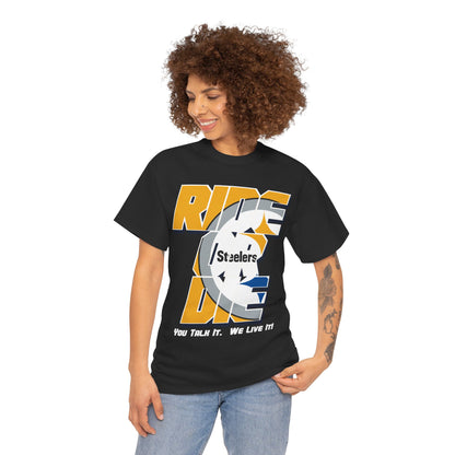 Pittsburgh Football Inspired Ride or Die Tee