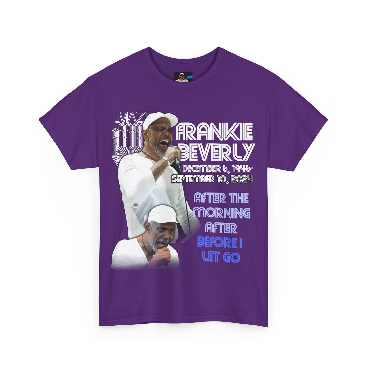 Frankie Beverley  Maze Memorial Shirt Tee