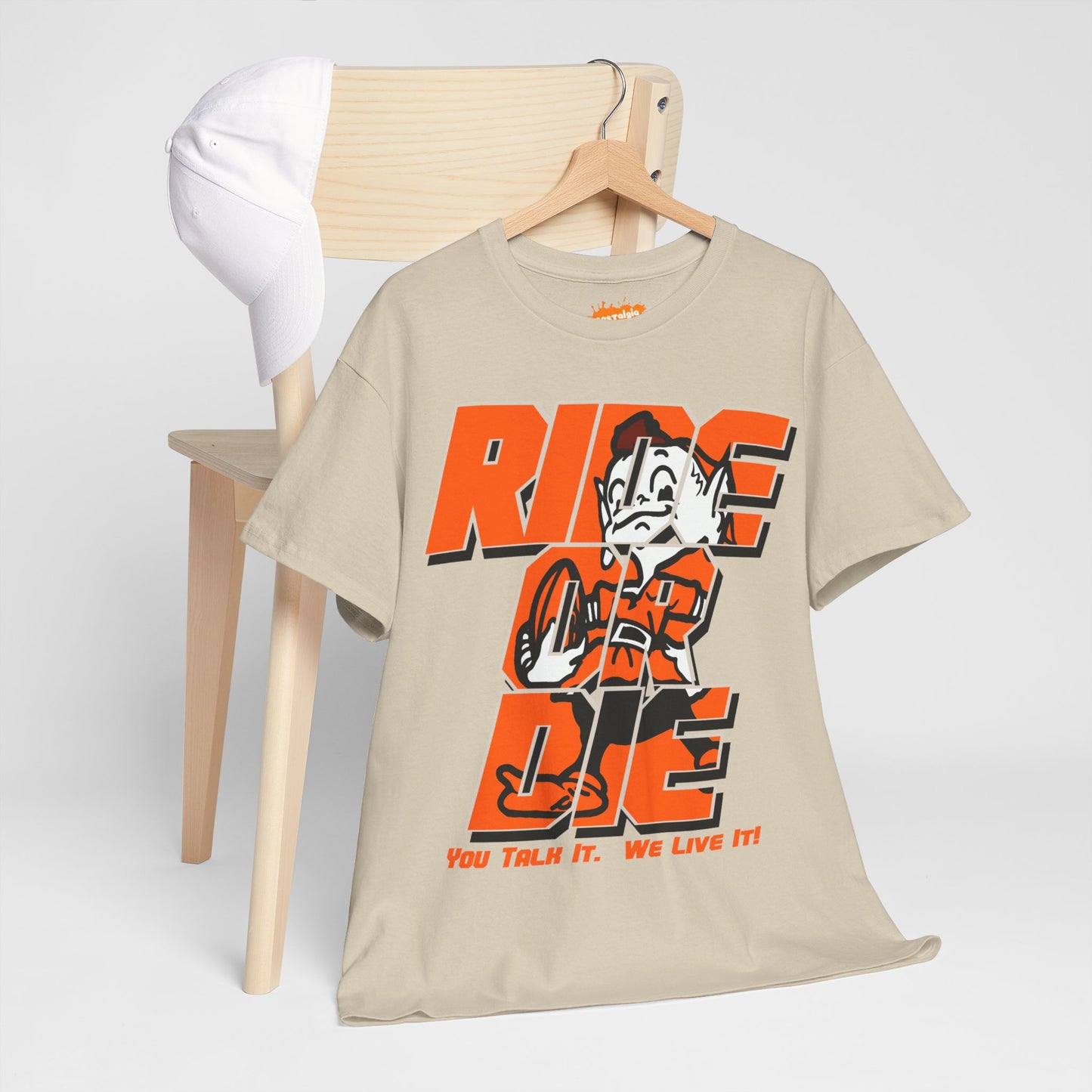 Cleveland Football Inspired Ride or Die Tee