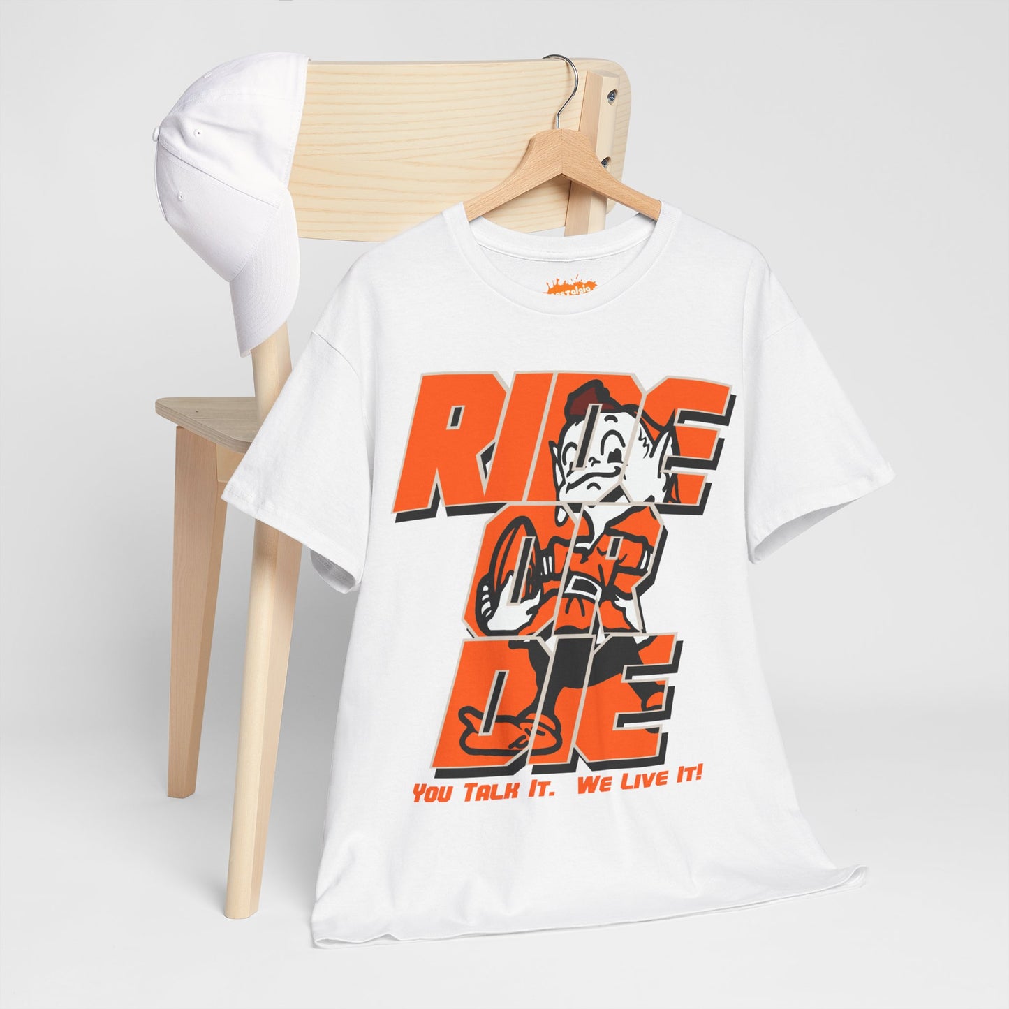 Cleveland Football Inspired Ride or Die Tee