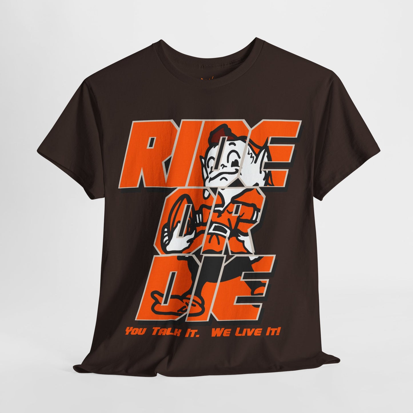 Cleveland Football Inspired Ride or Die Tee