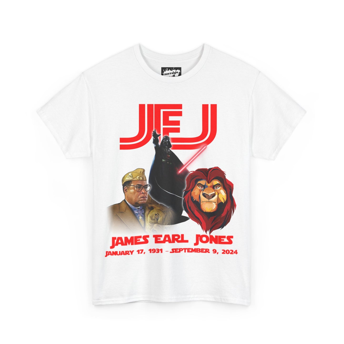 James Earl Jones RIP Memorial  T-Shirt Darth Vader Mufasa Lion King