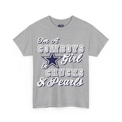 Dallas Football Chucks and Pearls Tee