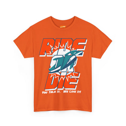 Miami Football Inspired Ride or Die Tee