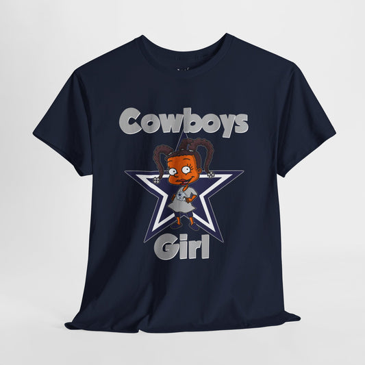 Dallas Football Inspired Rugrat Girl Shirt