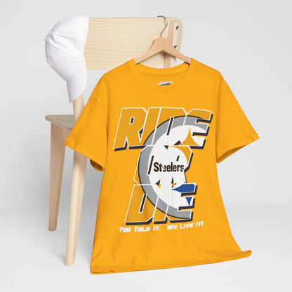 Pittsburgh Football Inspired Ride or Die Tee