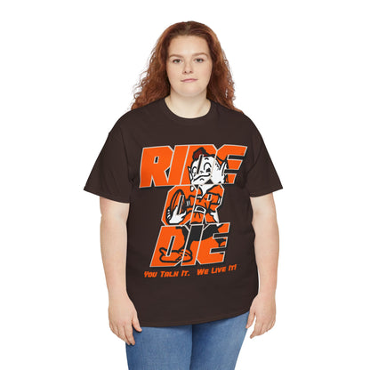 Cleveland Football Inspired Ride or Die Tee