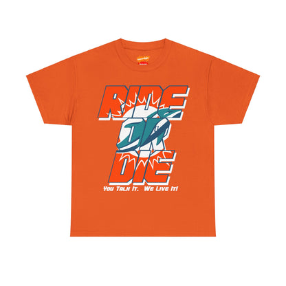 Miami Football Inspired Ride or Die Tee