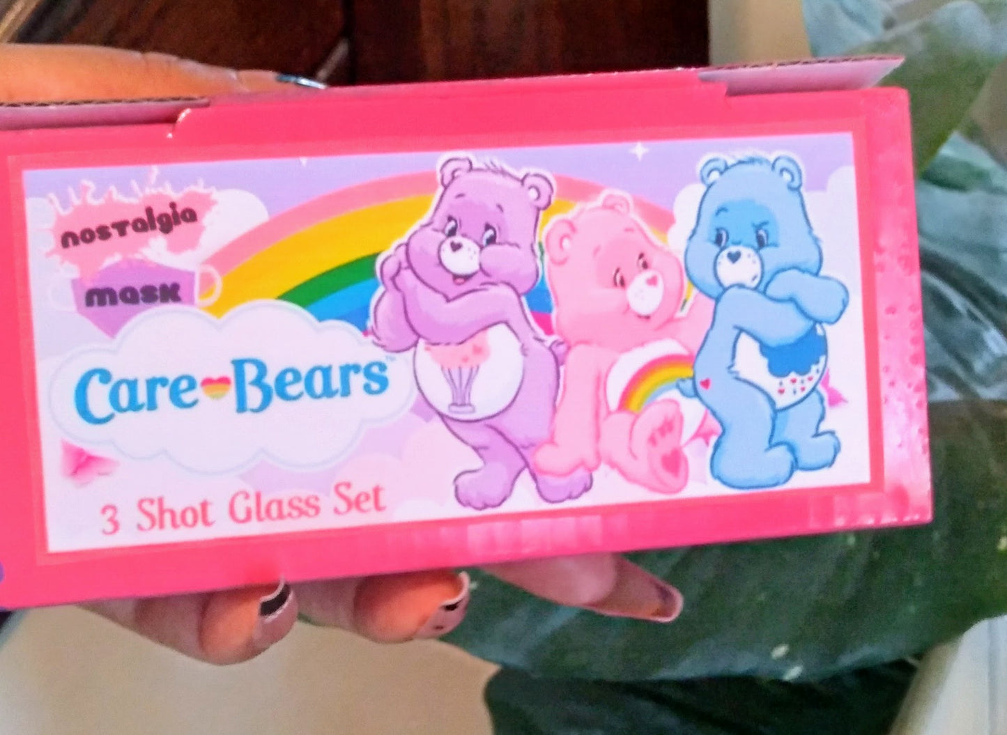 Care Bears Inspired Handmade 3 piece shot glass custom set