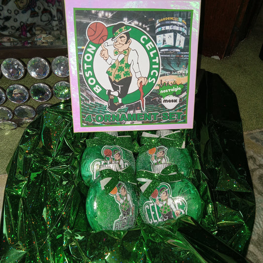 Boston Celtics Ornament Set