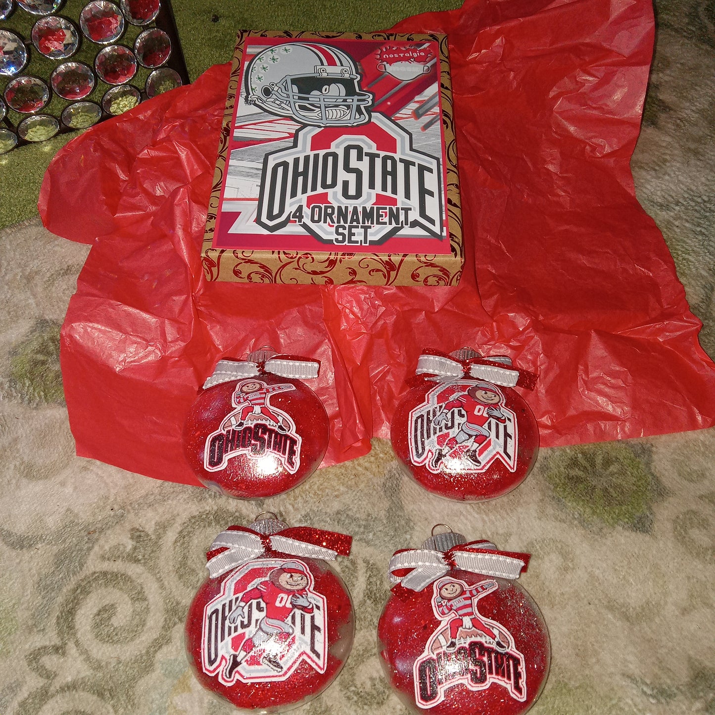 Ohio State Football Ornament Set