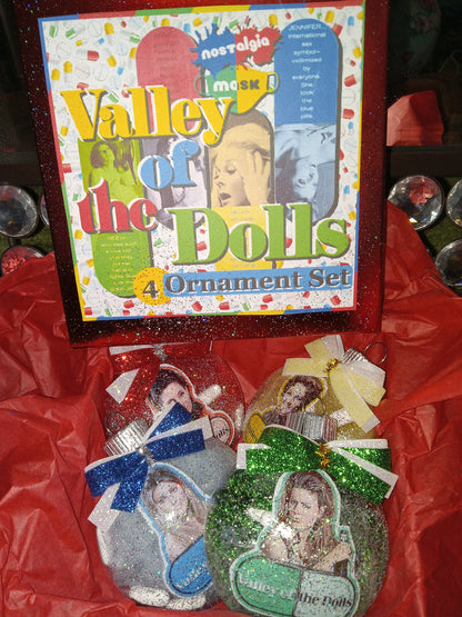 Valley of the Dolls Primary Colors 4 Ornament Set