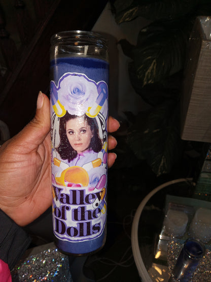 Valley of the Dolls Unscented pillar candles