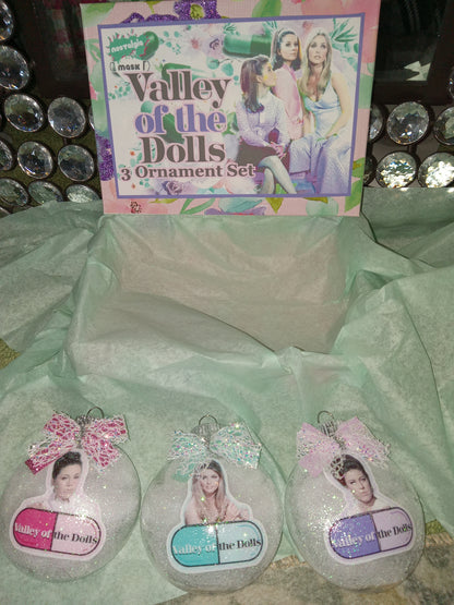 Valley of the Dolls Snow White Shatterproof Ornaments in box