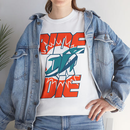 Miami Football Inspired Ride or Die Tee