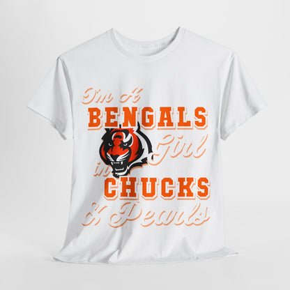 Cincinnati Football Inspired Chucks and Pearls Shirt