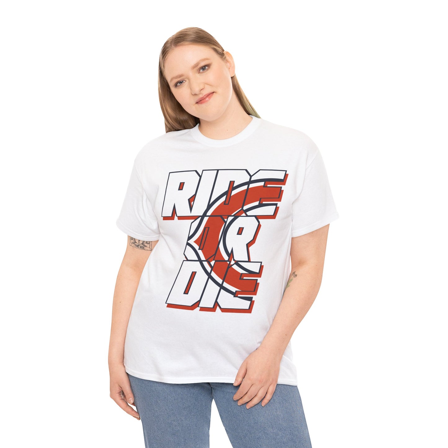 Chicago Football Inspired Ride Or Die Tee