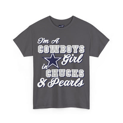 Dallas Football Chucks and Pearls Tee