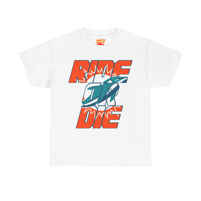 Miami Football Inspired Ride or Die Tee