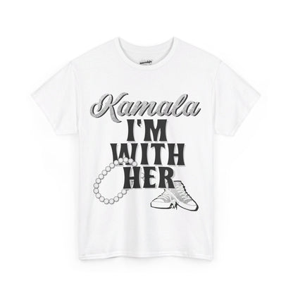 Kamala Harris I'm With Her Silver Sneakers Tee