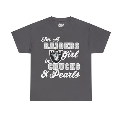 Las Vegas Football Inspired Chucks and Pearls Tee