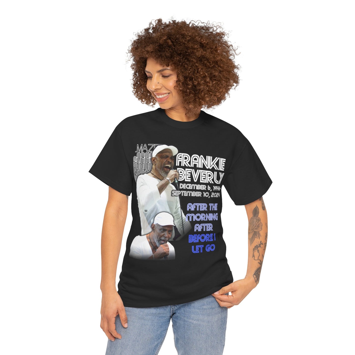 Frankie Beverley  Maze Memorial Shirt Tee