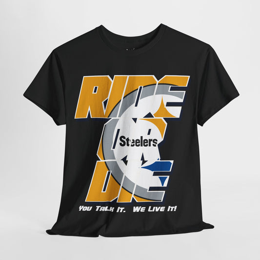 Pittsburgh Football Inspired Ride or Die Tee