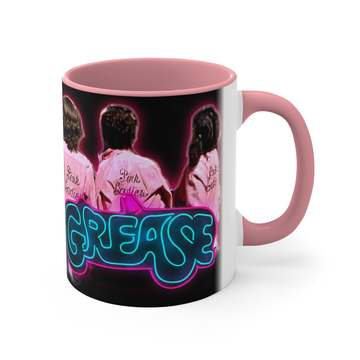 Grease Pink Ladies Neon Personalized Mug for Coffee or Tea