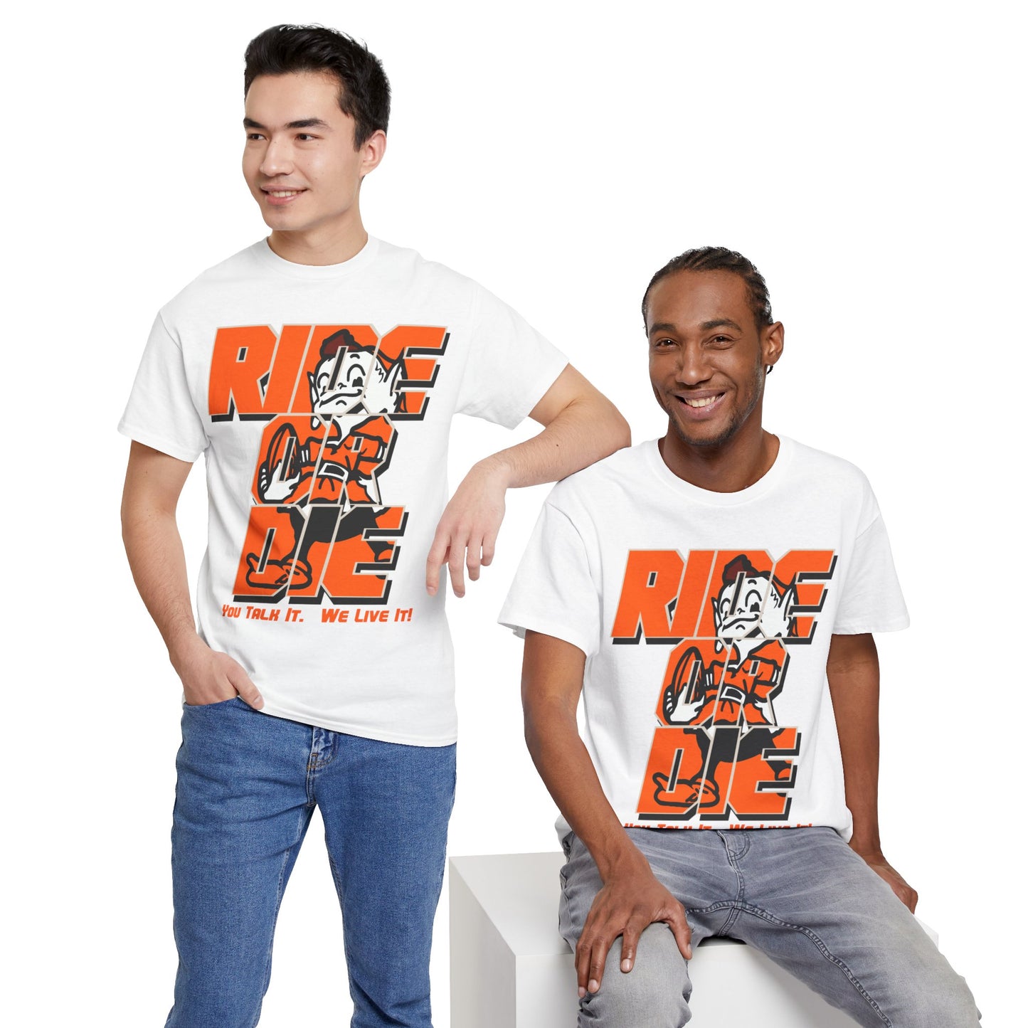 Cleveland Football Inspired Ride or Die Tee