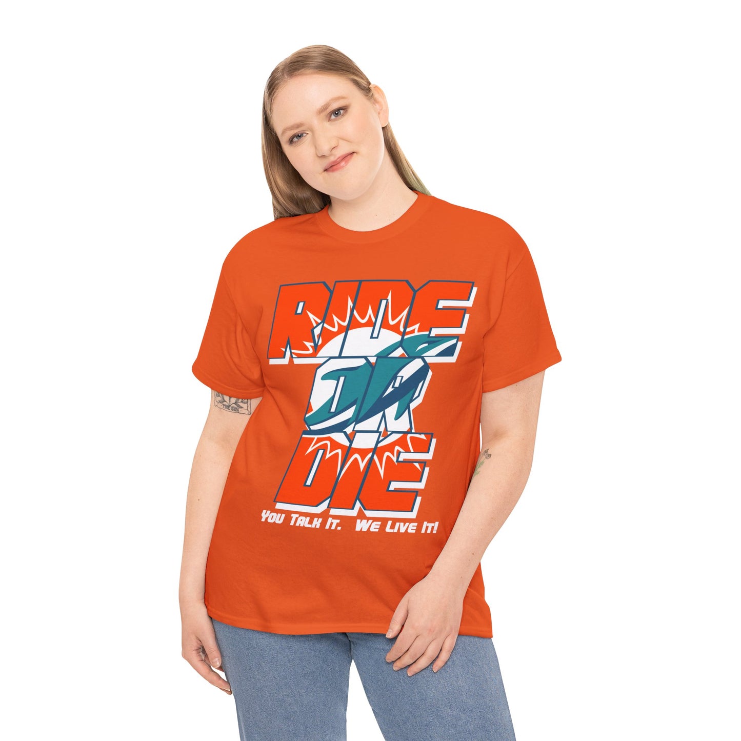 Miami Football Inspired Ride or Die Tee