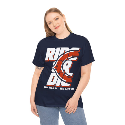 Chicago Football Inspired Ride Or Die Tee