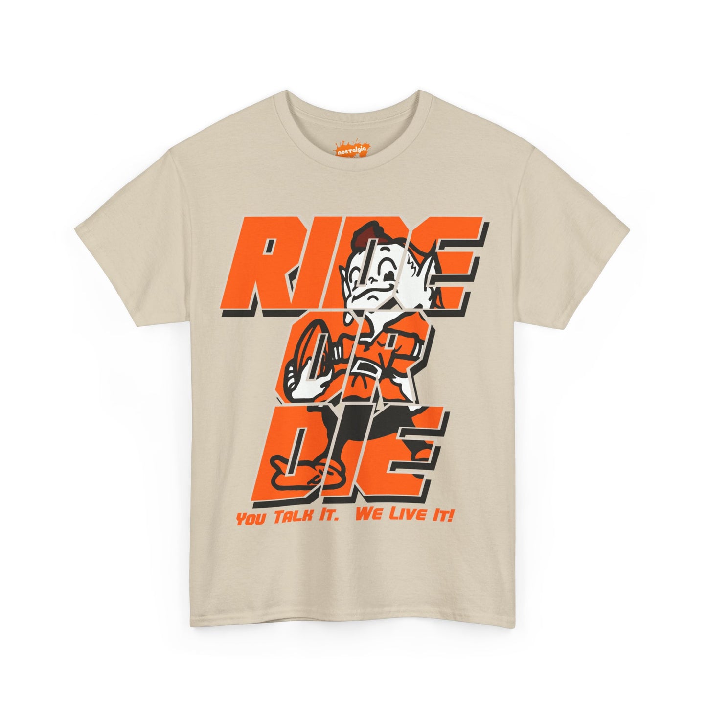 Cleveland Football Inspired Ride or Die Tee