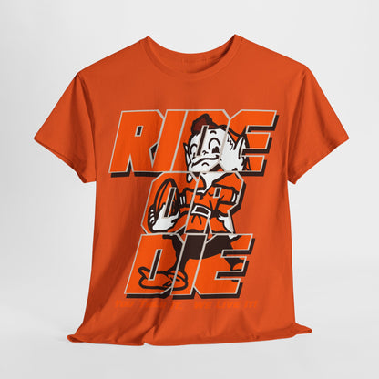 Cleveland Football Inspired Ride or Die Tee