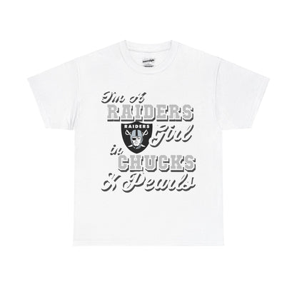 Las Vegas Football Inspired Chucks and Pearls Tee