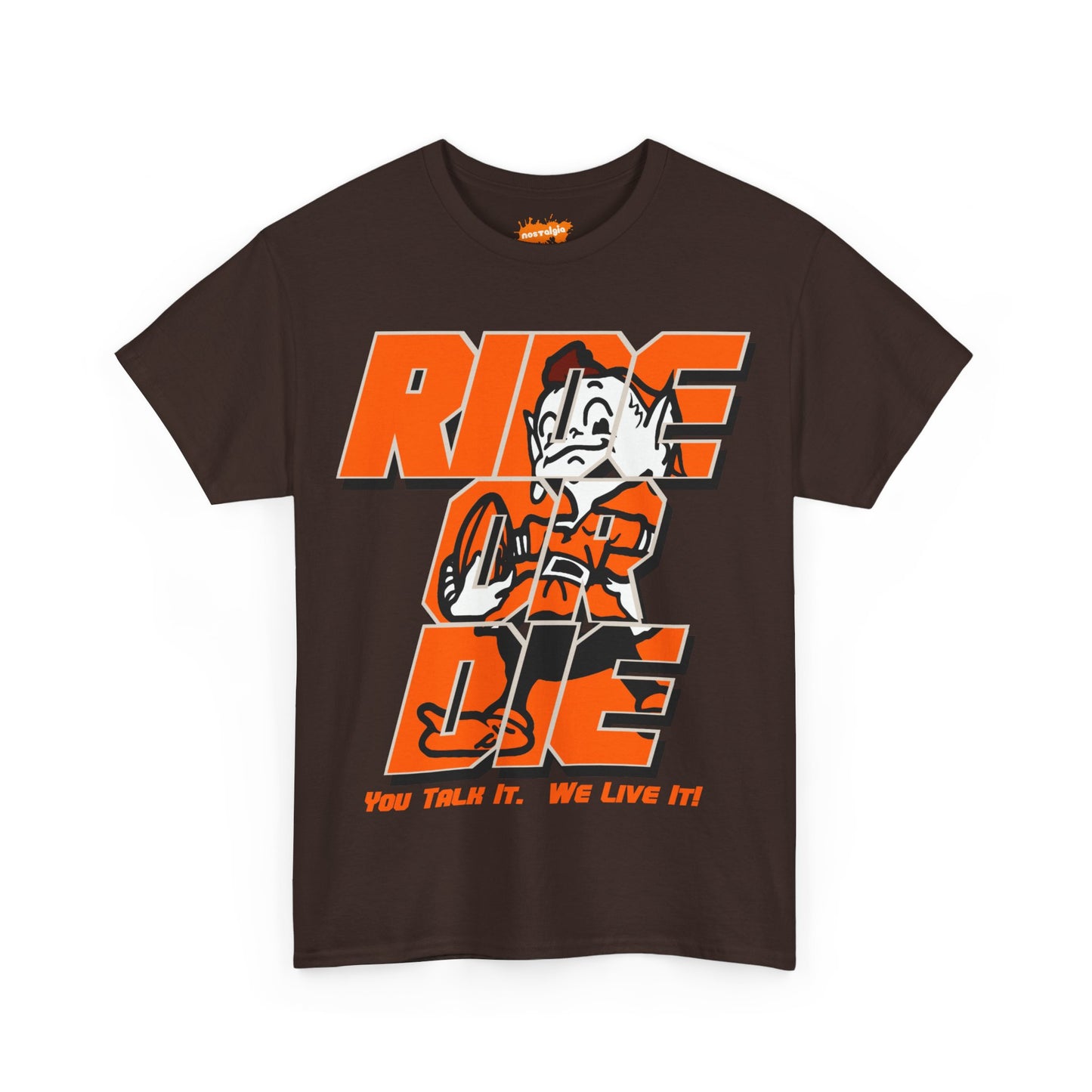 Cleveland Football Inspired Ride or Die Tee