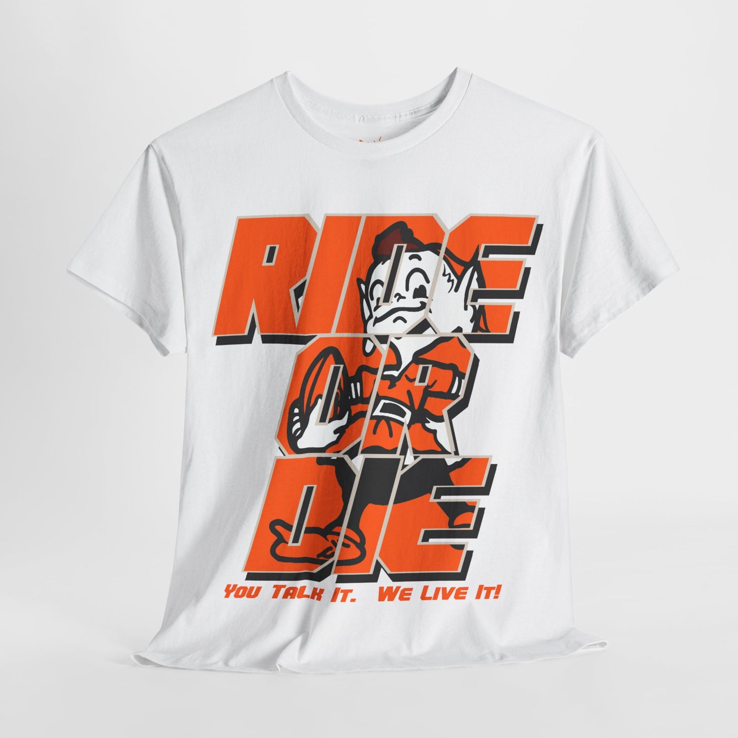 Cleveland Football Inspired Ride or Die Tee