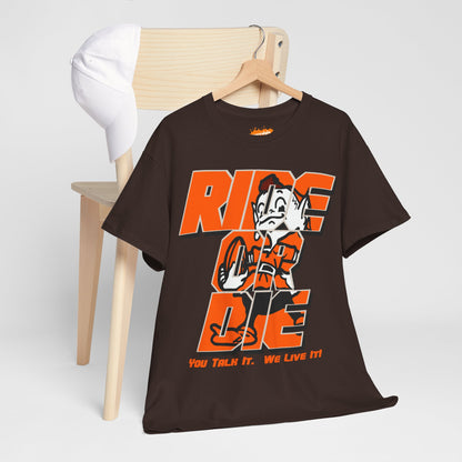 Cleveland Football Inspired Ride or Die Tee