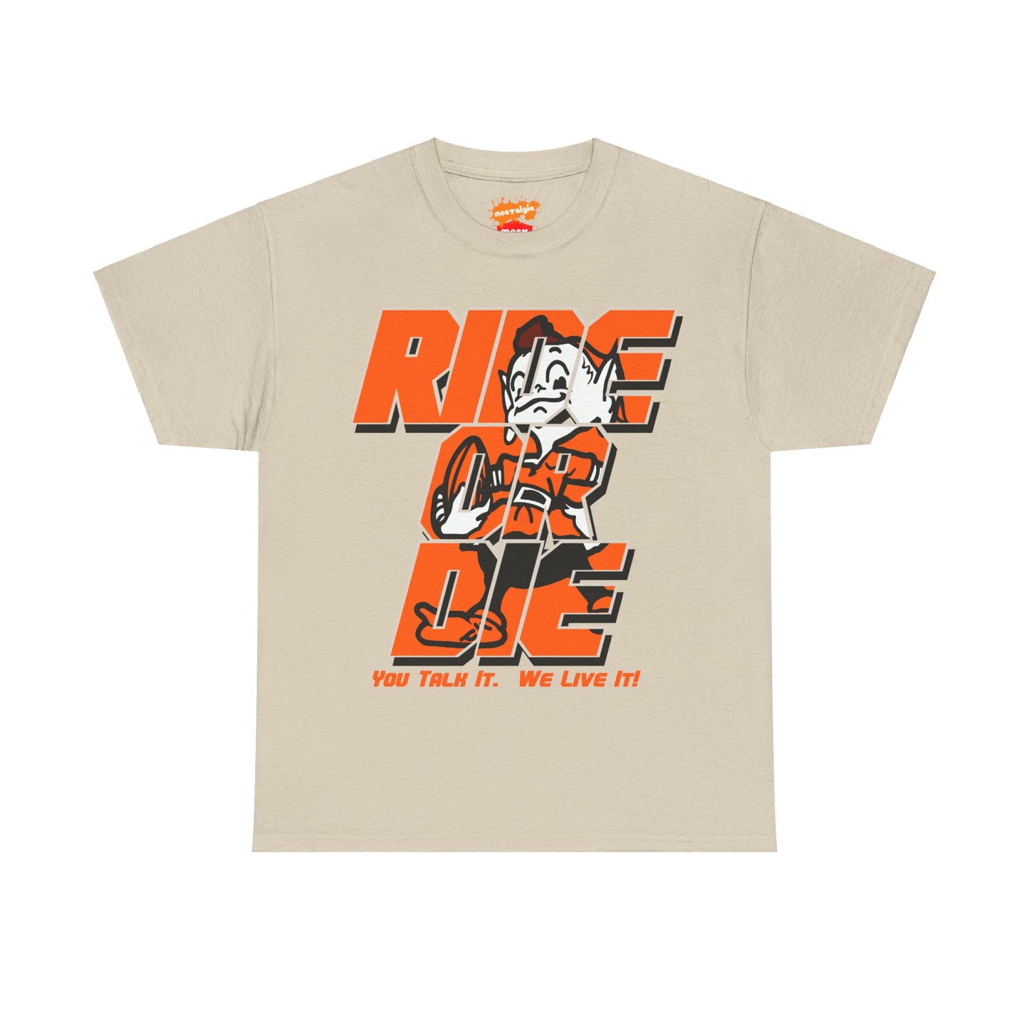 Cleveland Football Inspired Ride or Die Tee