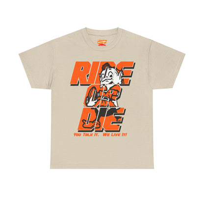 Cleveland Football Inspired Ride or Die Tee