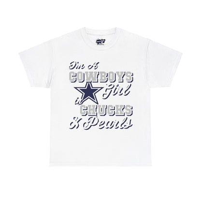 Dallas Football Chucks and Pearls Tee