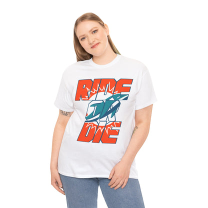 Miami Football Inspired Ride or Die Tee