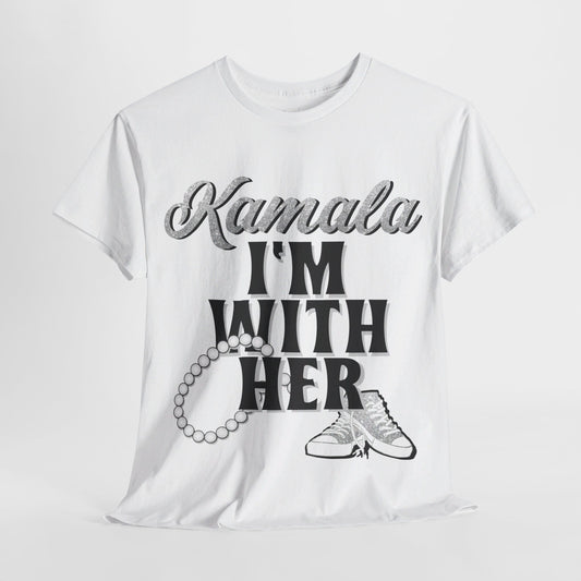 Kamala Harris I'm With Her Silver Sneakers Tee