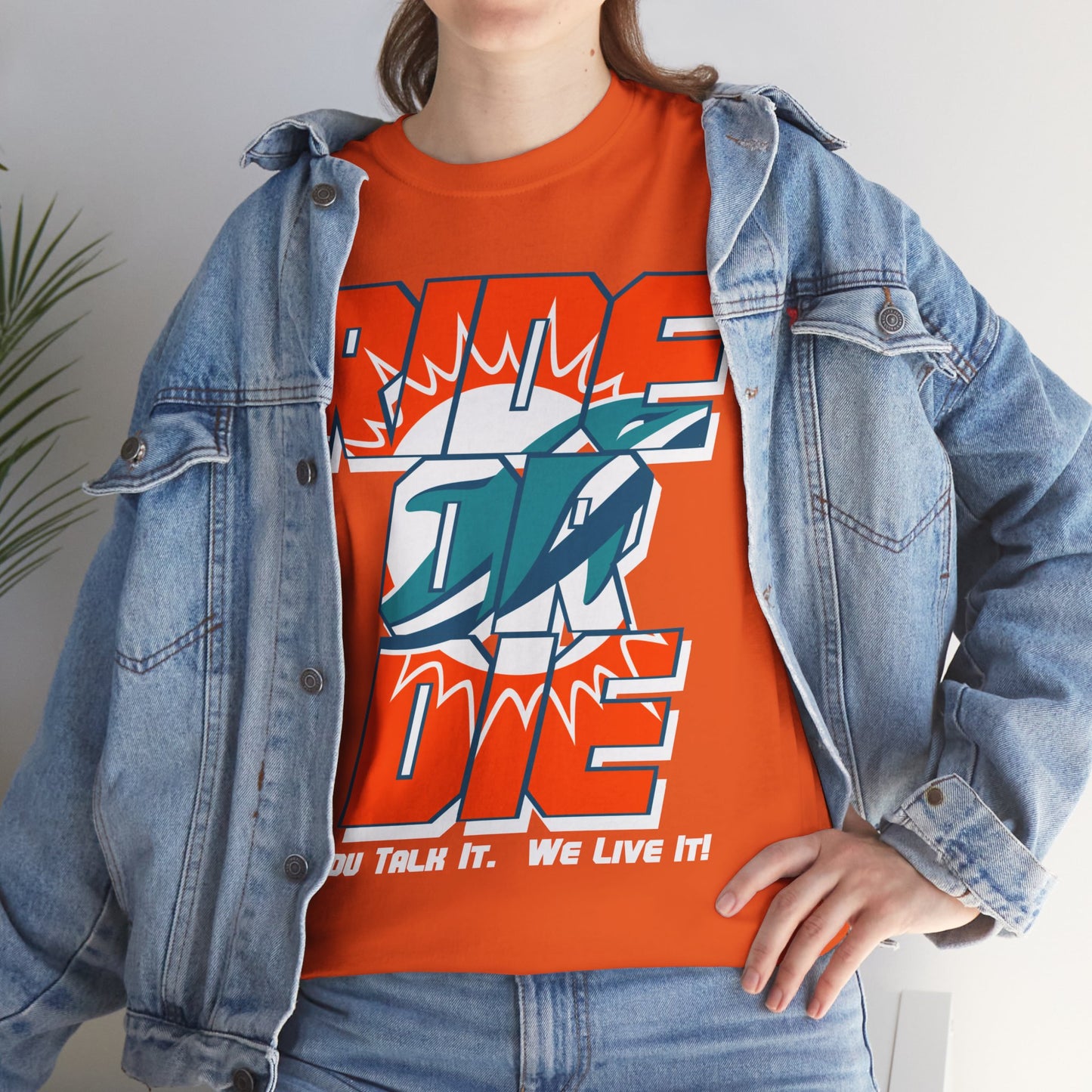 Miami Football Inspired Ride or Die Tee